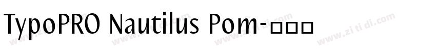 TypoPRO Nautilus Pom字体转换